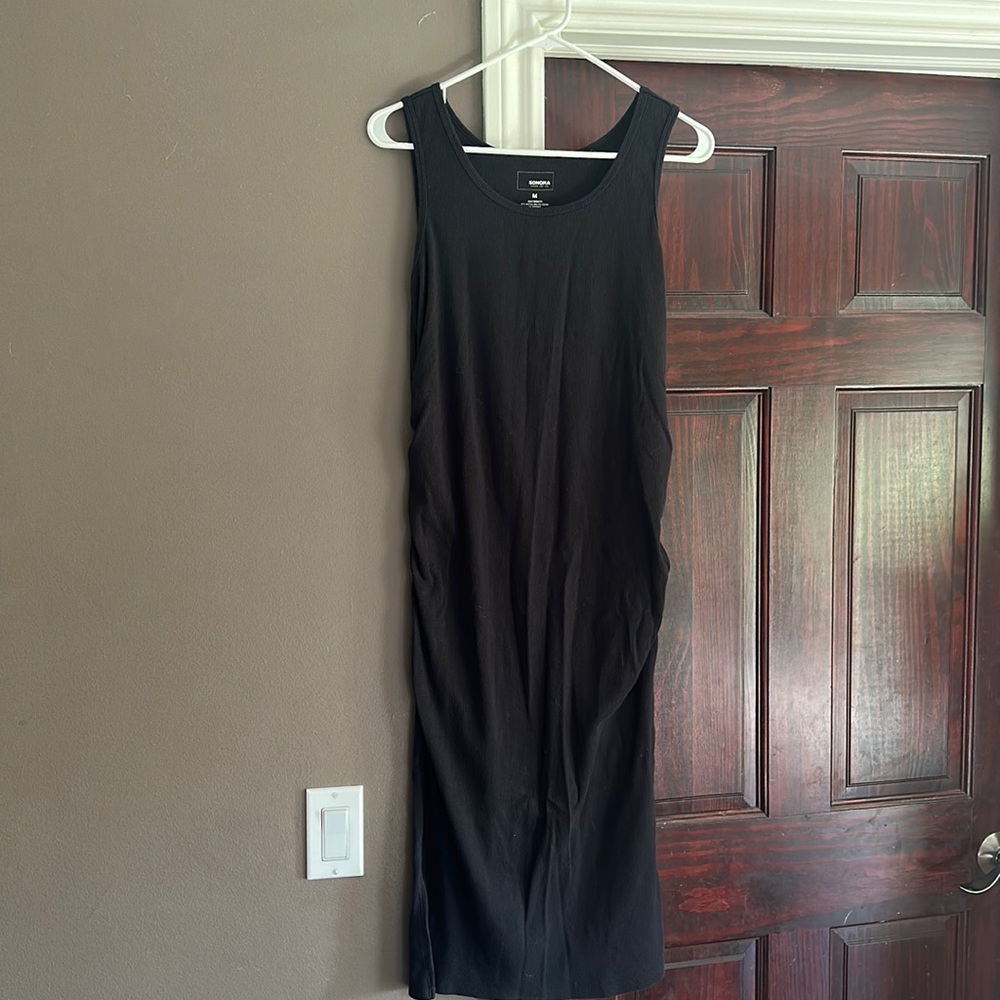 Black maternity dress